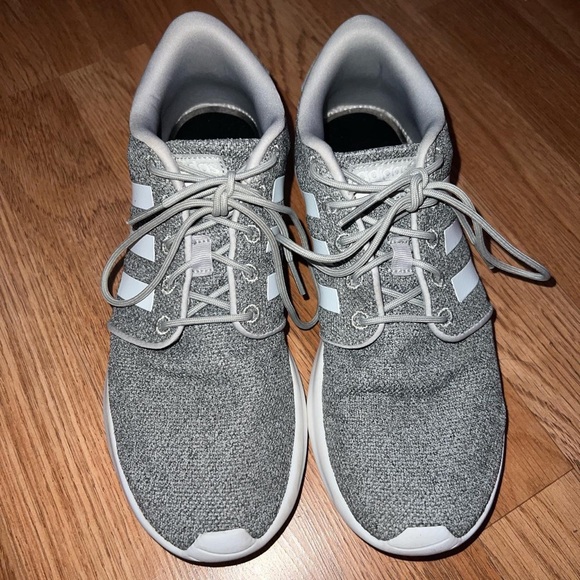 Gray and white adidas sneakers - Picture 2 of 4
